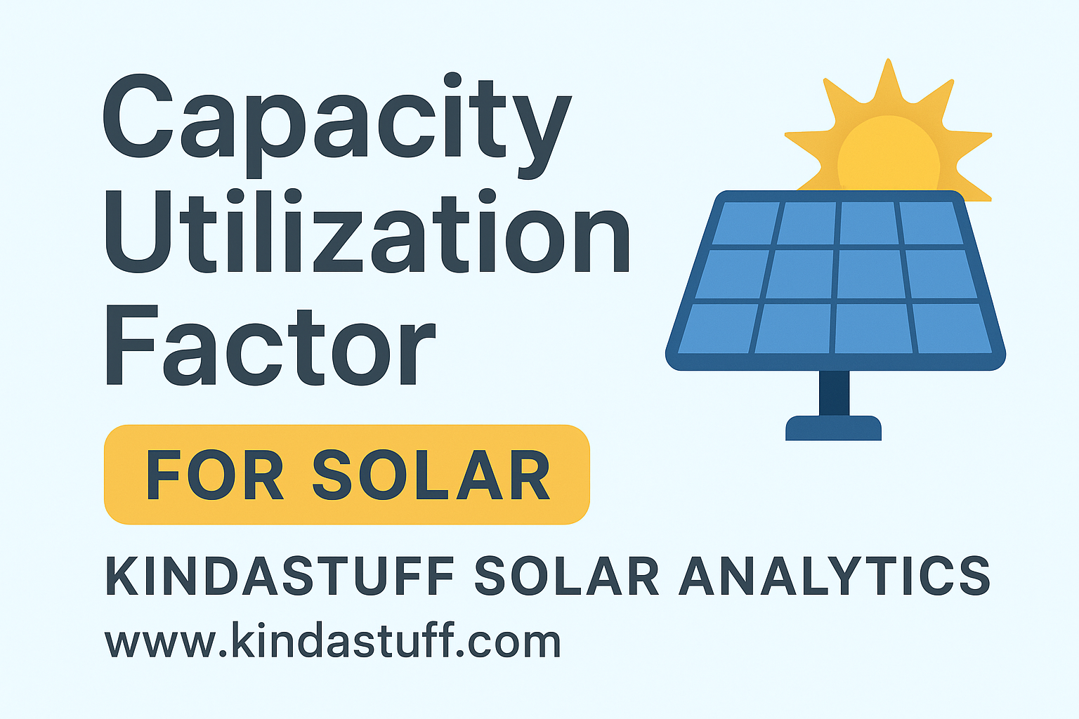 Conventional CUF solar analytics calculator
